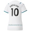 Camiseta de fútbol Manchester City Jack Grealish 10 Segunda Equipación 2021/22 - Mujer